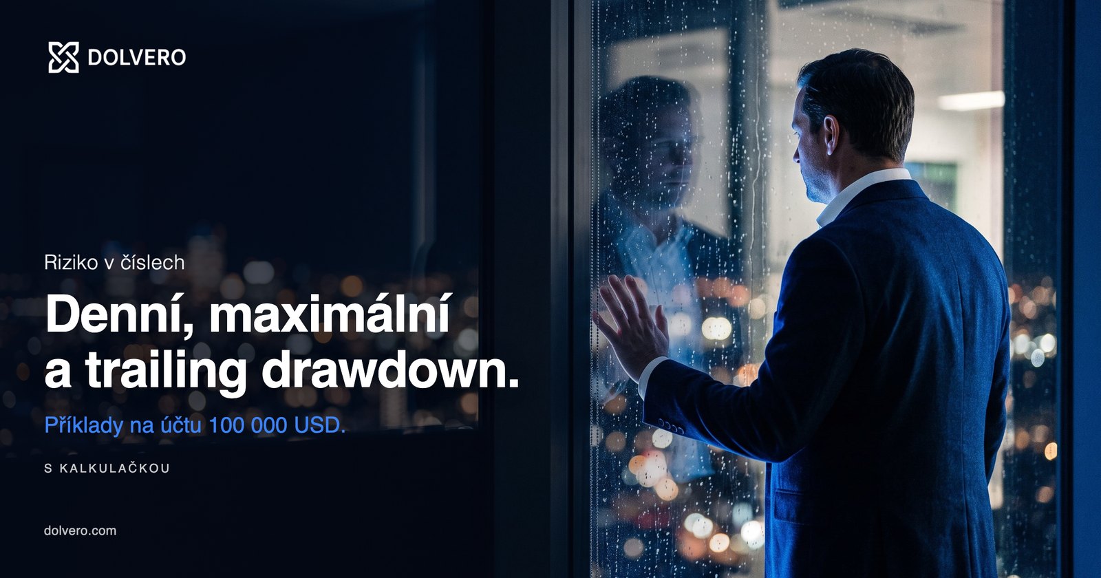 Denní vs maximální vs trailing drawdown: příklady na účtu 100 000 USD a kalkulačka