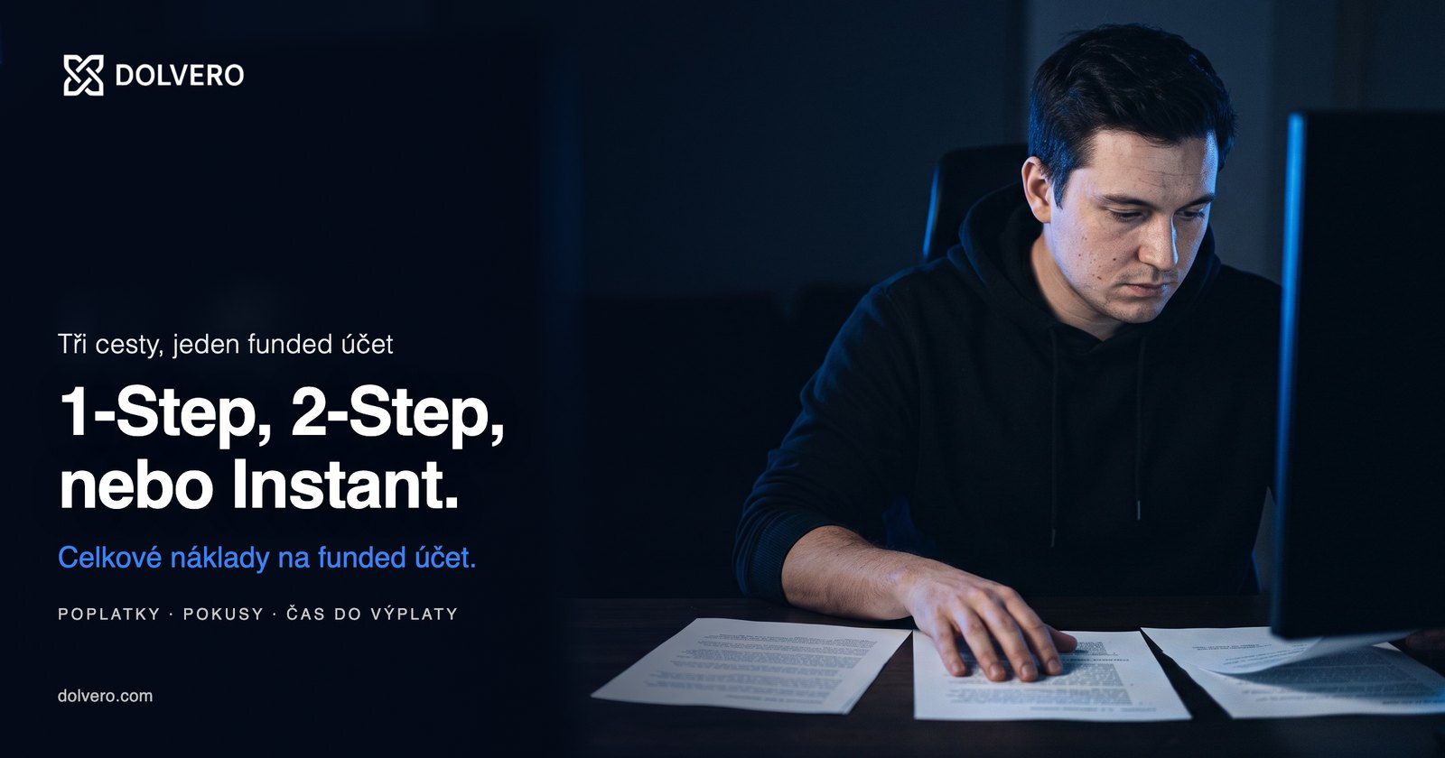 Srovnání modelů prop firem: parametry 2-Step, 1-Step a Instant Funding